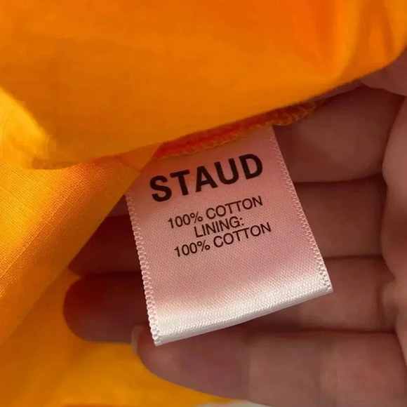 NEW Staud Theo Cotton Peplum Babydoll Top size 4 - Picture 6 of 14